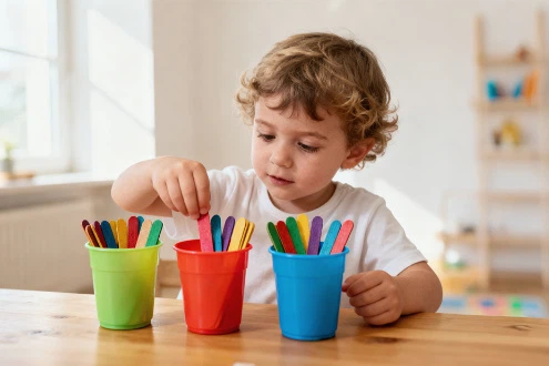 Colorful popsicle sticks for early childhood education Colorful popsicle sticks for early childhood education